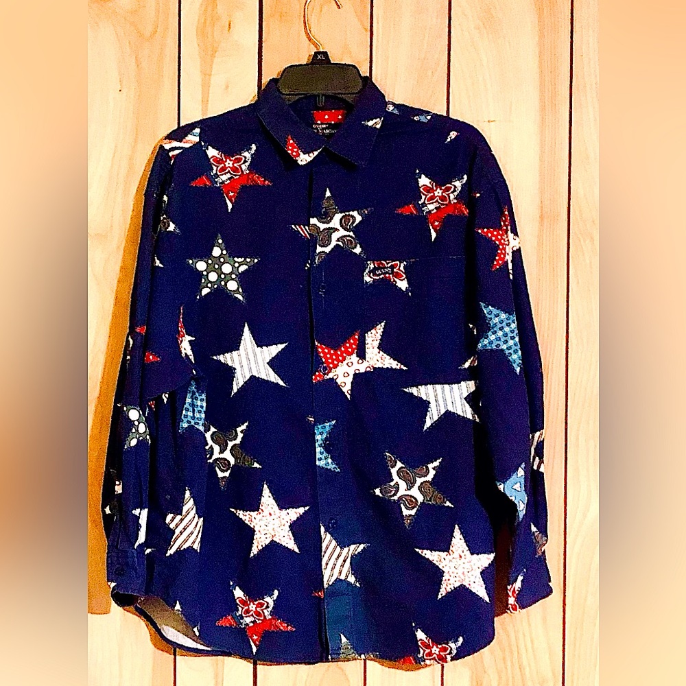 Star Patterned Navy Shirt